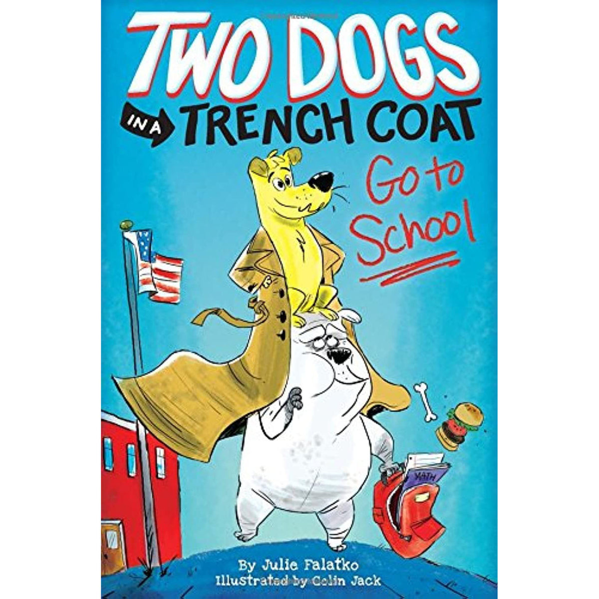 Two Dogs in a Trench Coat Go to School