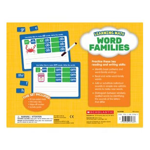 Learning Mats: Word Families